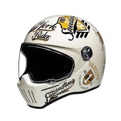 Full Face Cruiser Motorcycle Helmet | Bikerslifestyle - DOT Approved