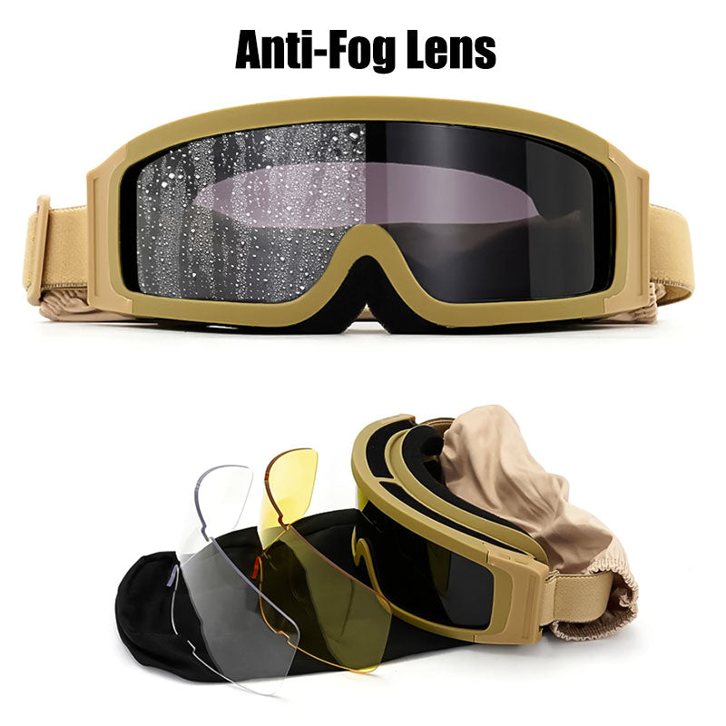 Anti-Fog and Fit Over Glasses Motorcycle Goggles