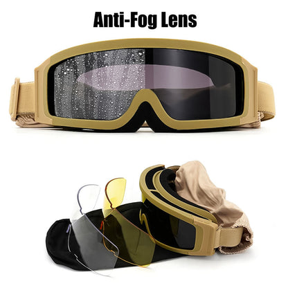 Anti-Fog and Fit Over Glasses Motorcycle Goggles