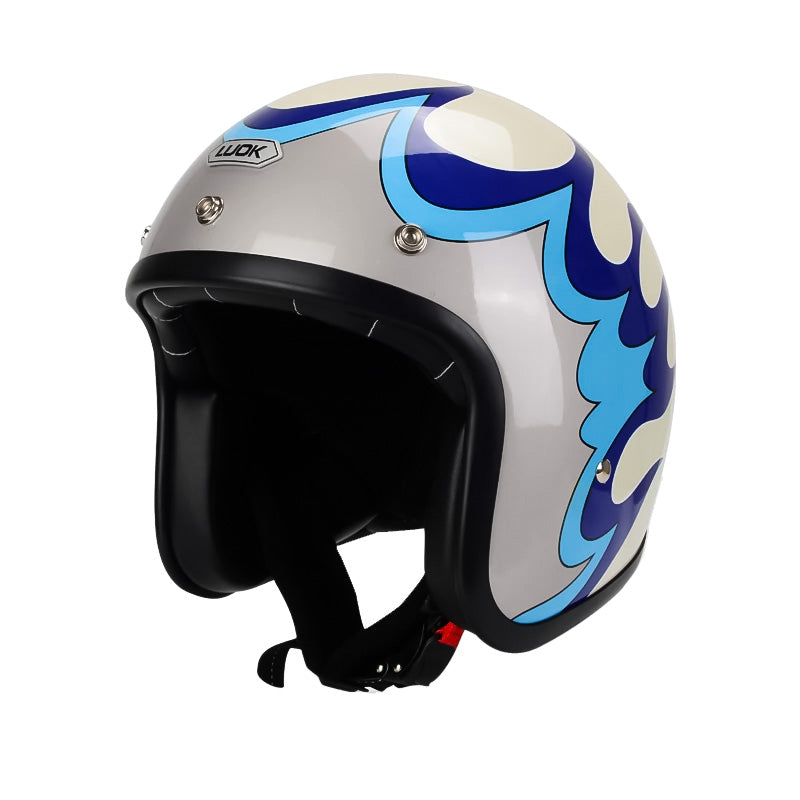 DOT Approved Classic Open Face Motorcycle Helmet