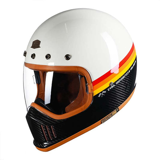 Carbon Fiber Full Face Motorcycle Helmet | F383W