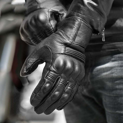 Motorradhandschuhe aus echtem Leder